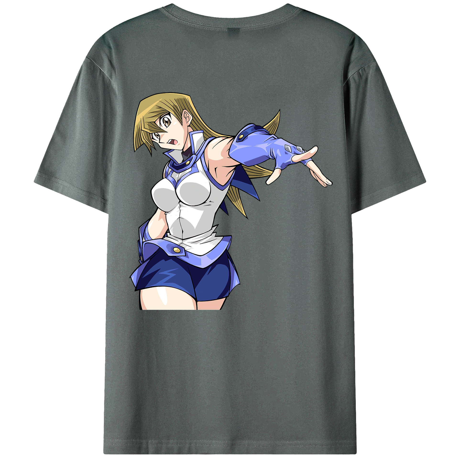 （画像用） 遊☆戯☆王 Yu-Gi-Oh! 綿100％ メンズ半袖Tシャツ（バックプリント） 通気性